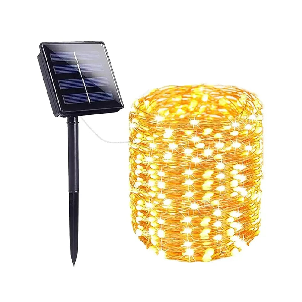 Solar String Lights Outdoor Waterproof Solar Fairy Lights 8 Modes Solar Christmas Lights for Garden Patio Wedding Decorations